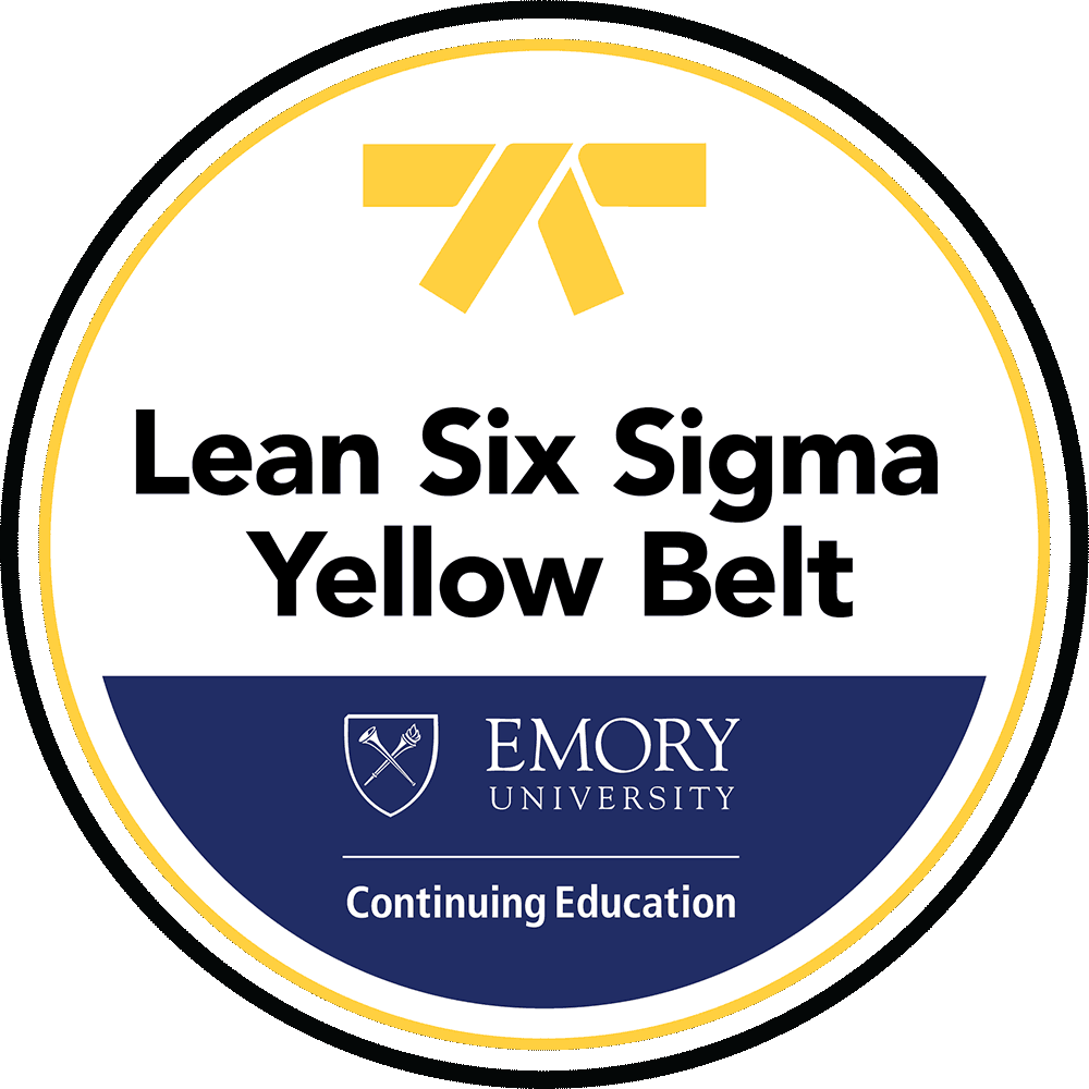 Lean Six Sigma Yellow Belt Badge