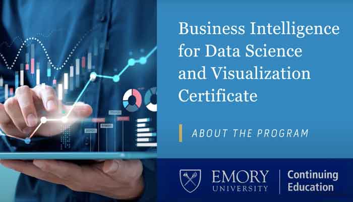 Emory Business Intelligence for Data Science and Visualization Certificate - About the Program