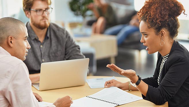 A dispute between co-workers